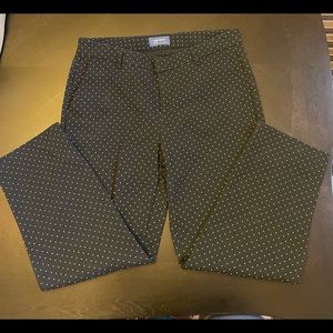 Black polkadot Old Navy dress pants